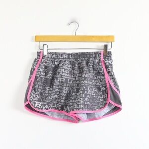 Under Armour gym shorts mini lined sports active S small logo print athletic